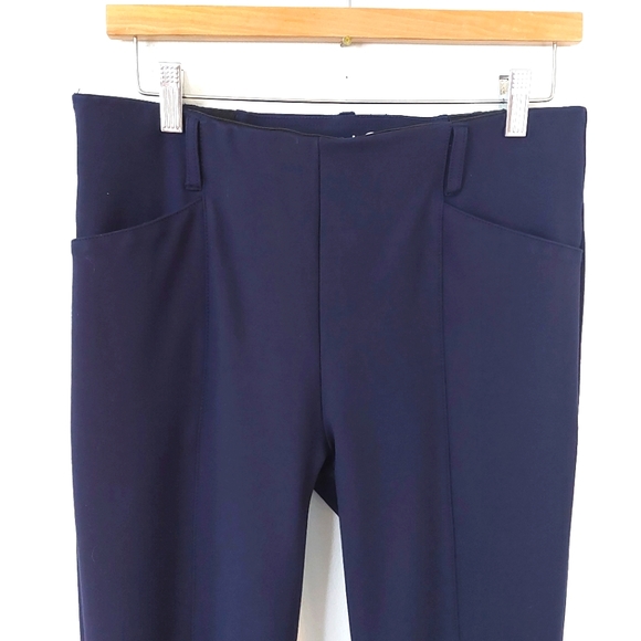 BetaBrand Bootcut Dress Yoga Pants Navy - Medium Long - Picture 2 of 14